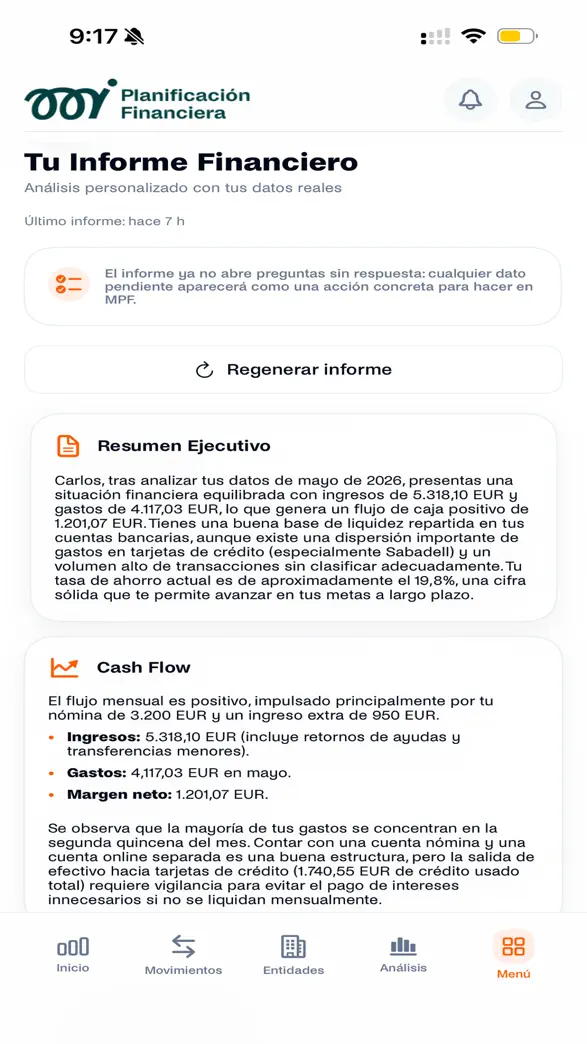 mPF — Informe